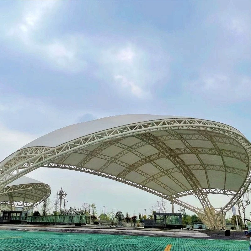 Curved Steel Framing Custom Metal Roof Structure Design